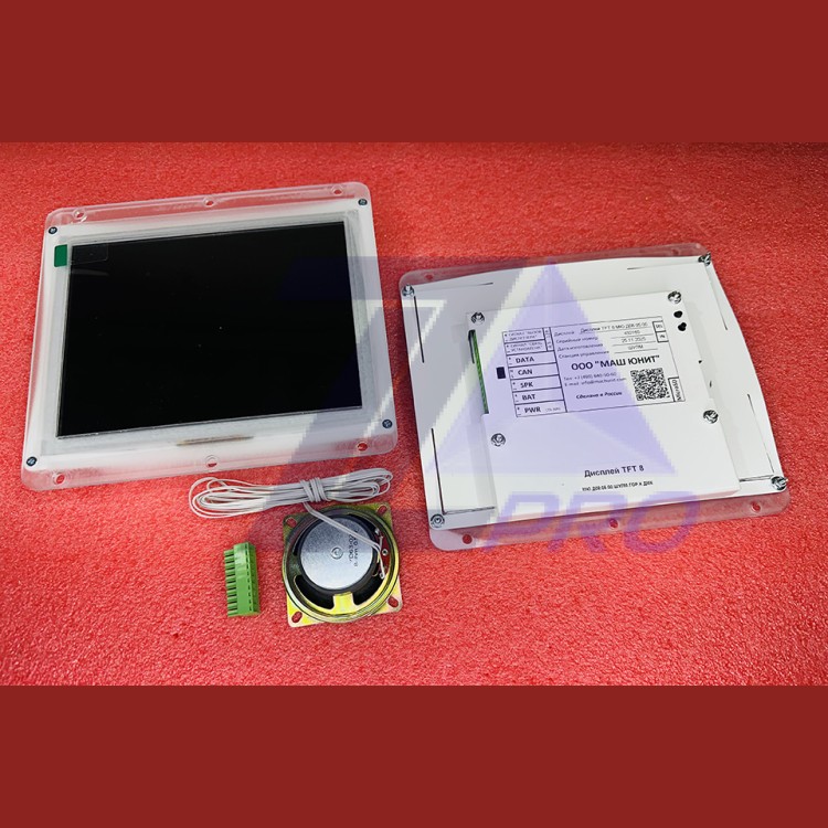 Дисплей TFT8 станция ШУЛМ МЮ.Д08.05.00.ШУЛМ.ГОР.К.ДМК ЩЛЗ